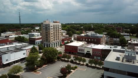 Aerial-Flyover-of-Burlington-NC-in-4K