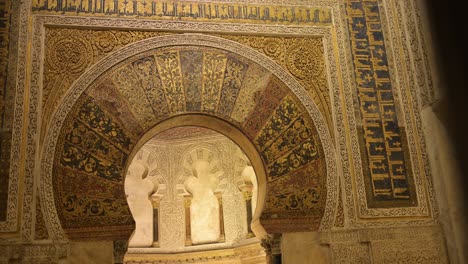 andalusian architectture in the cathedral-mosque of cordoba in spain.