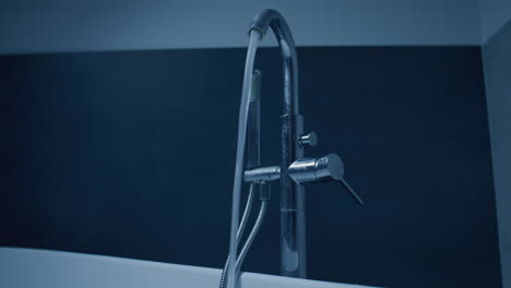 modern bathroom faucet with shower head