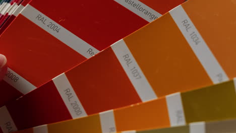 muestras de color para la pintura