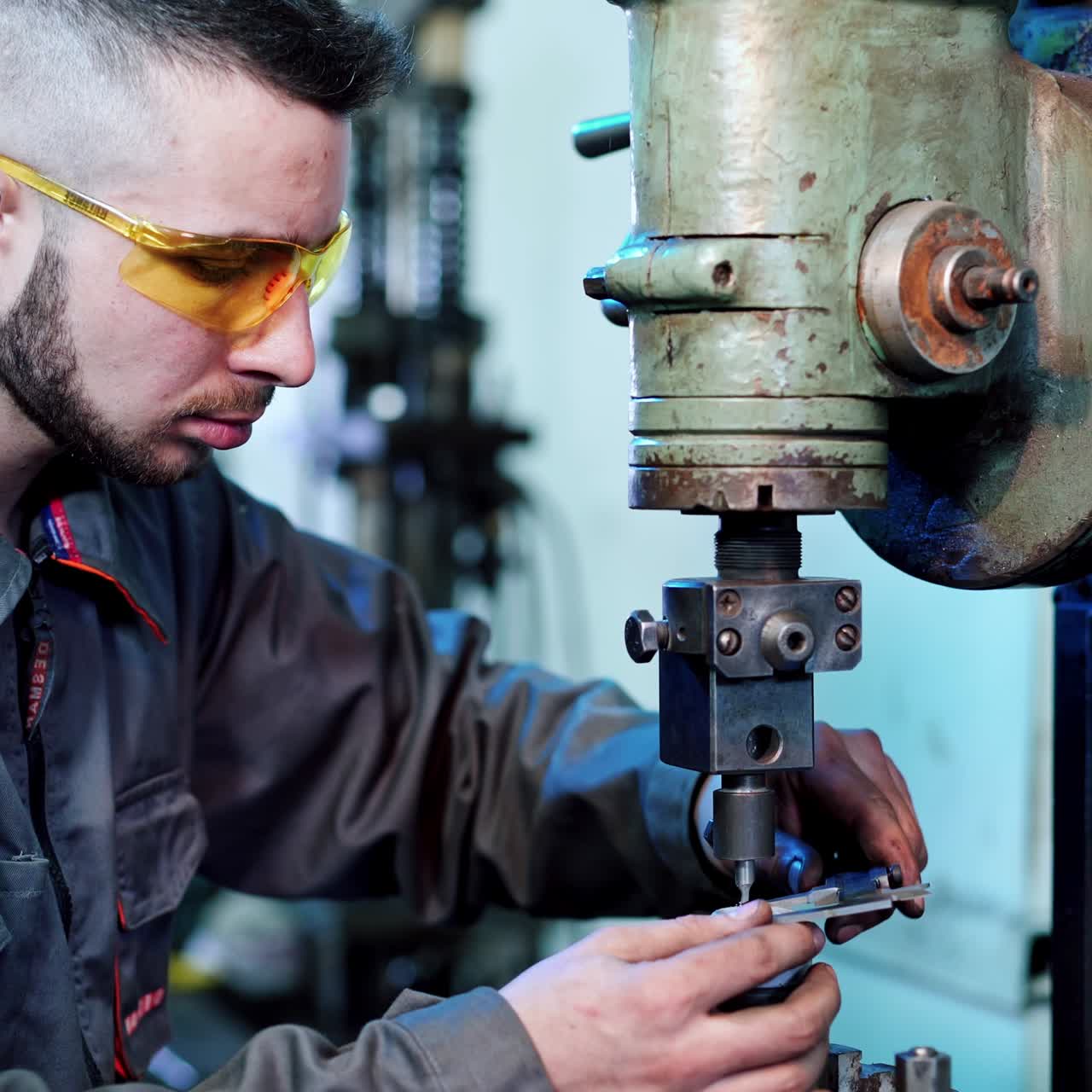 Factory worker at industrial facilities