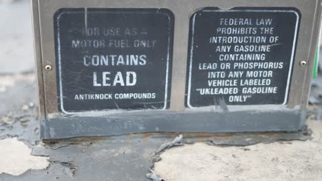 for use as a motor fuel only, contains lead