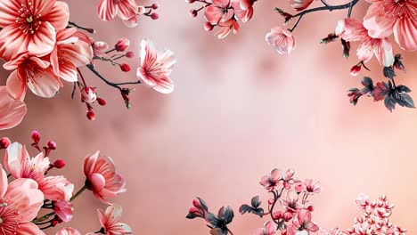 beautiful pink cherry blossoms on a soft background