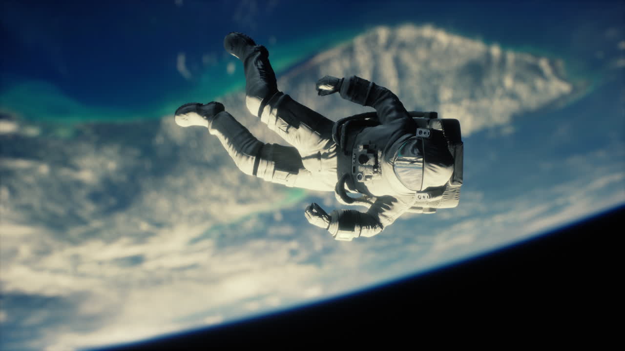 dead Astronaut in outer space Elements of this image furnished by NASA