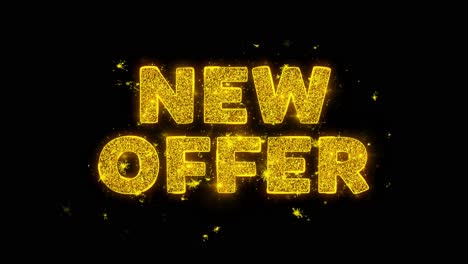 new offer sparkling text graphic