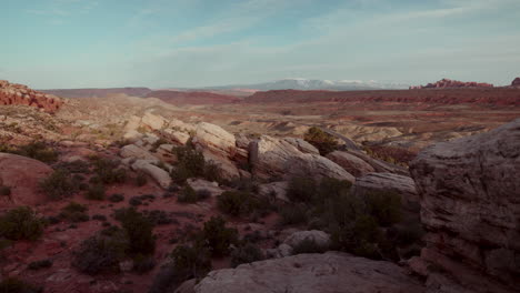 desert landscape with red rock formations