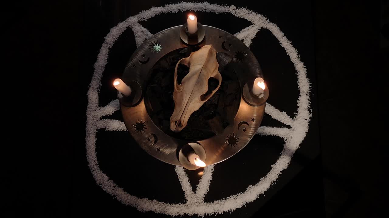 오컬트 상징의 은유적인 죽은 생명