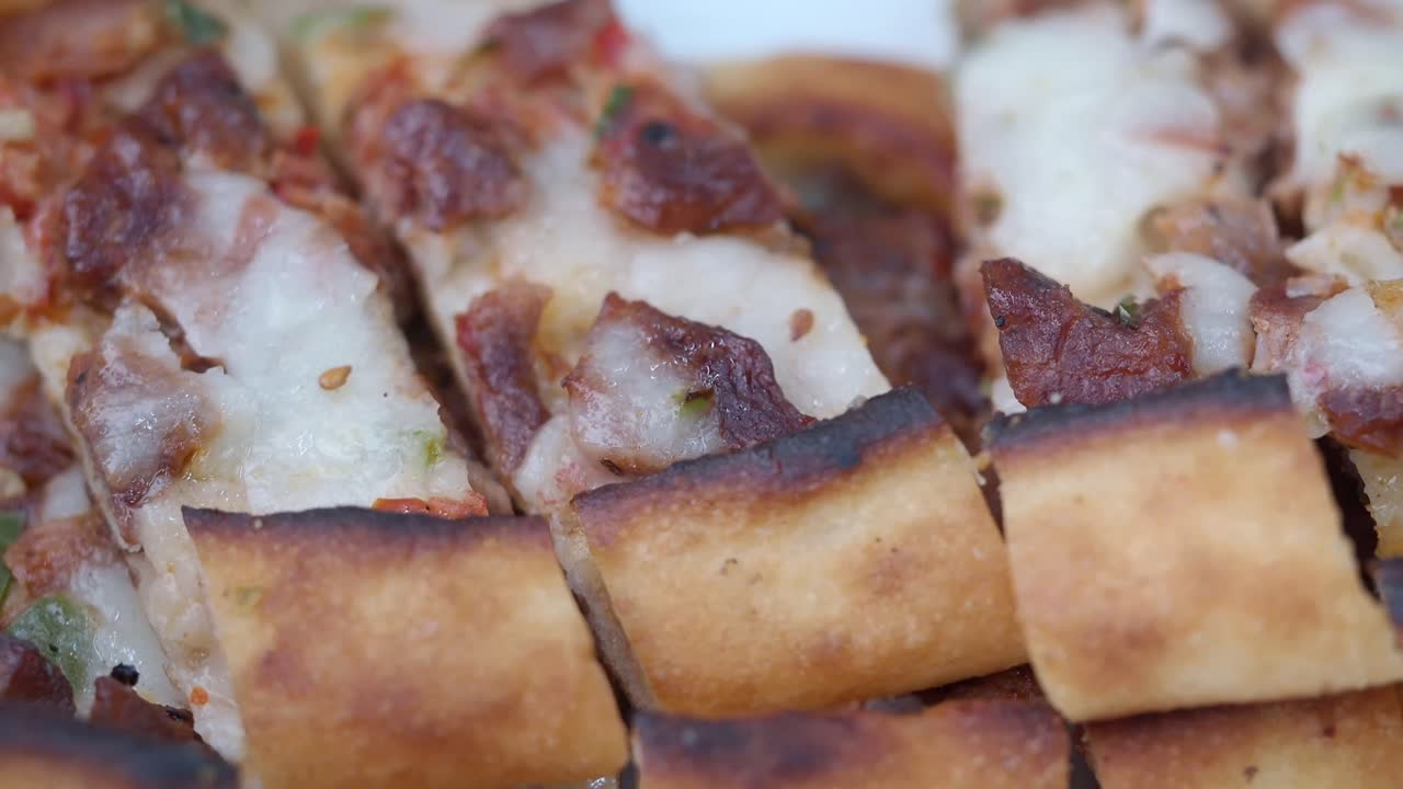 Close-up of Flatbread Pizza