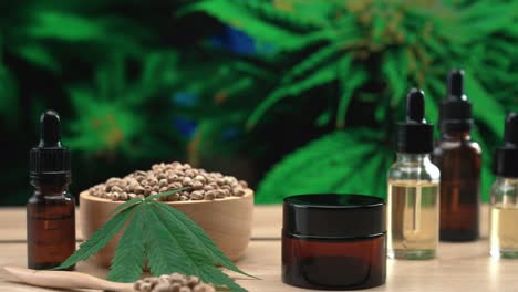 skincare cosmetic mockup product produced in a cannabis legalized laboratory.