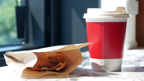 café y sándwich