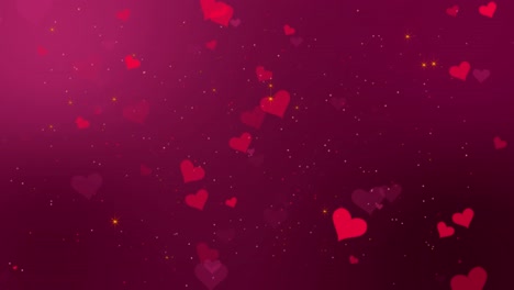 floating heart shapes anniversary 14 february design element valentines day hearts and bokeh red 4k