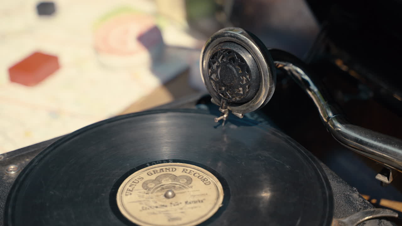 빈티지 레코드 플레이어