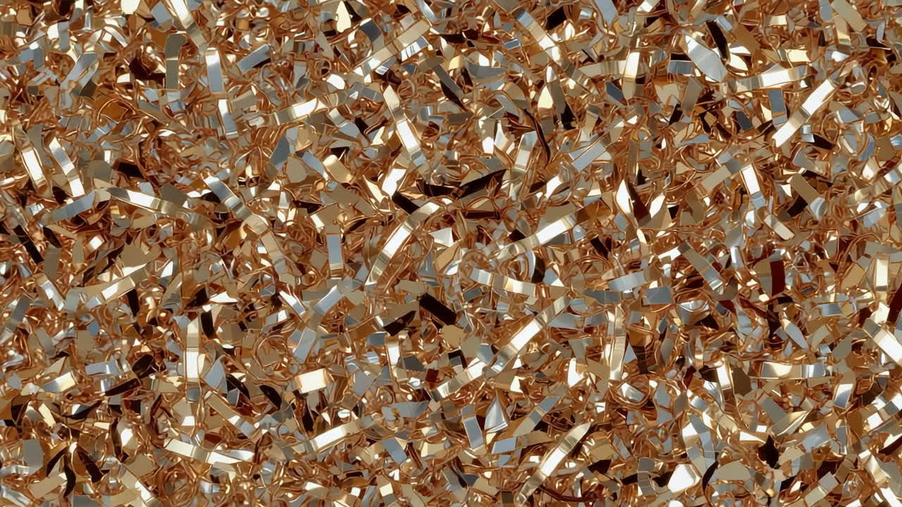Shiny Gold and Silver Metallic Shards Abstract Texture Background