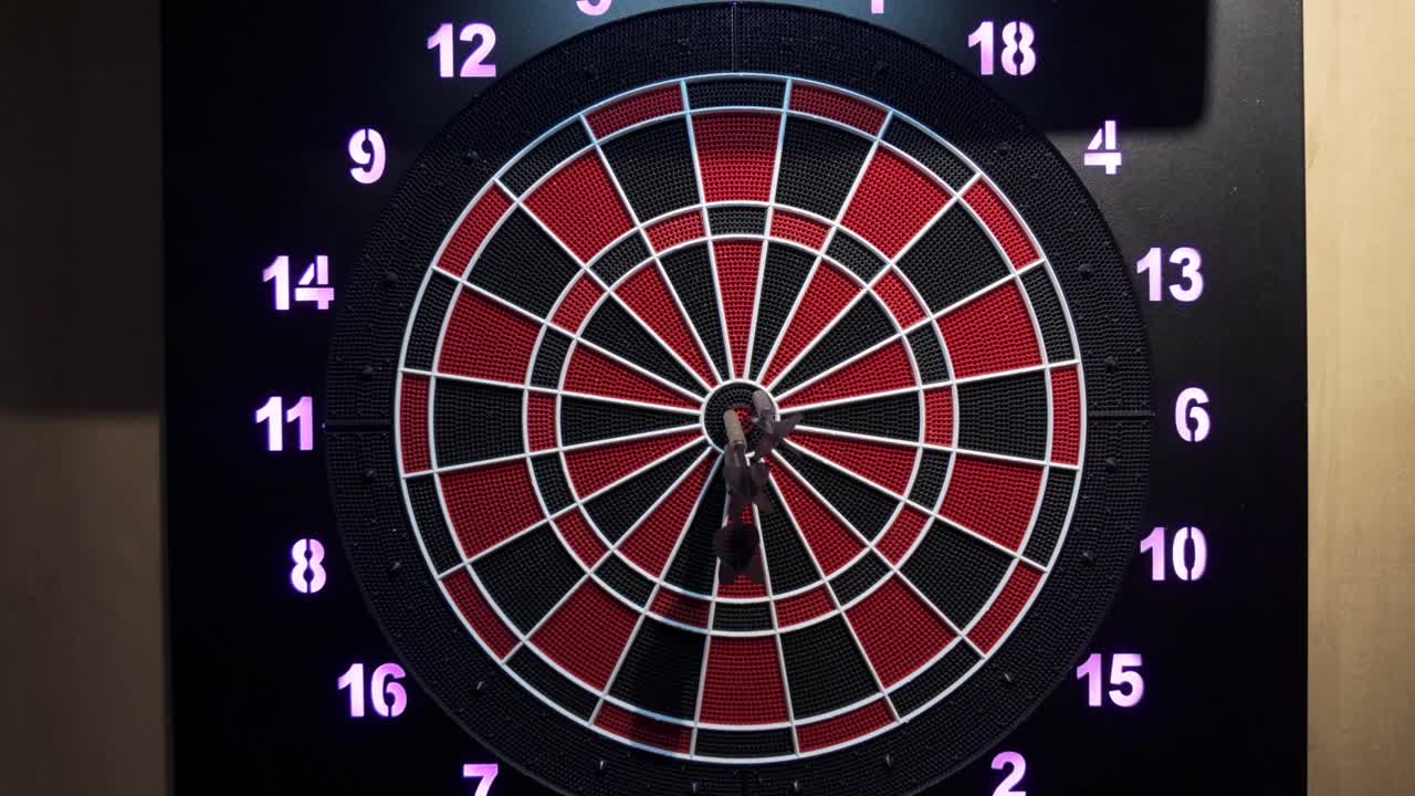 Dartboard on the wall