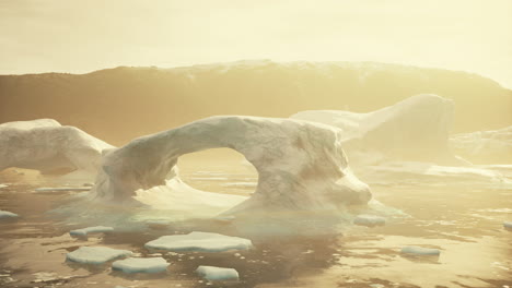 glaciers and the icebergs of antarctica