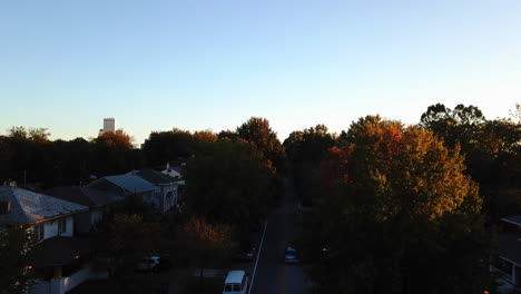 Ländliche-Siedlung-Auf-Dem-Land-Am-Morgen,-Tulsa,-Oklahoma