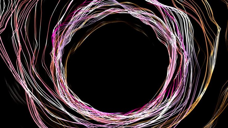 Estelas de luz abstractas