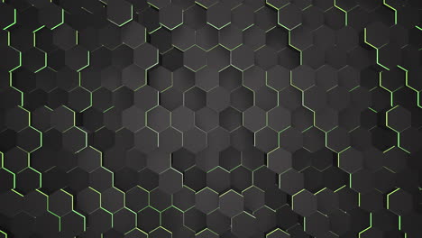 motion dark black hex grid background 45