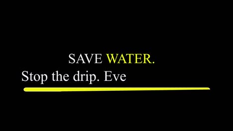 save water campaign - graphical video of water campaign