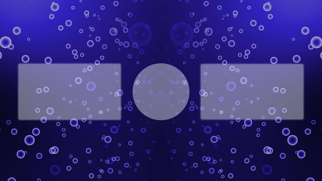 gráficos de movimiento de las burbujas de gradación de partículas de la tarjeta de extremo