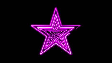 abstract digital background with neon stars. cg animation 3d rendering. seamless loop