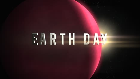 Earth-Day-with-light-of-star-and-red-planet-in-space