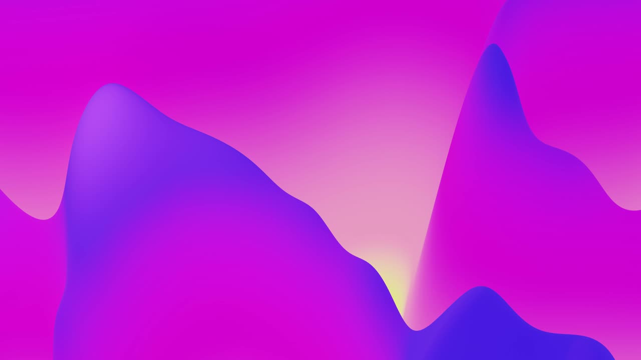 4k bucle sin costuras con fluidos abstractos gradientes violeta azul, superficie ondulada de brillo interior. hermosos gradientes de color como fondo líquido abstracto, animación suave. 3d en estilo moderno plano agradable 2