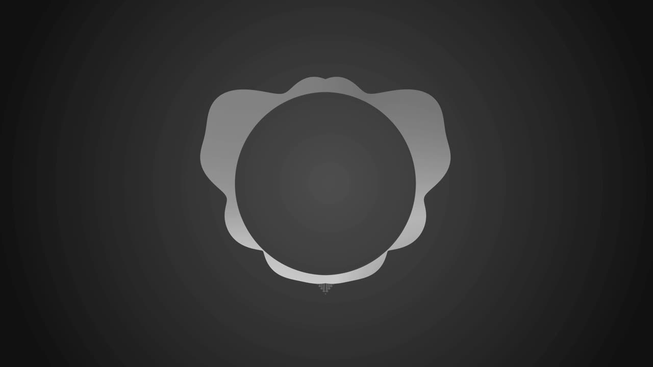 4K Audio Spectrum Animation - Black and White