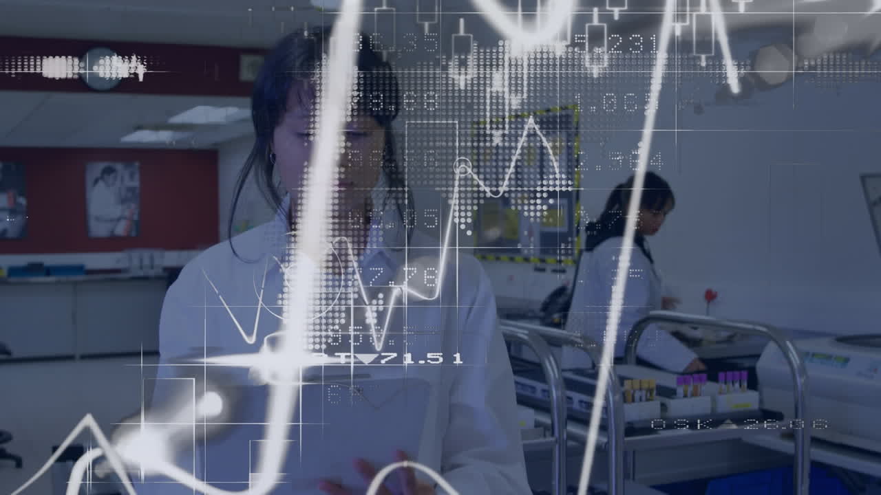 procesamiento de datos financieros contra dos científicas que trabajan en el laboratorio
