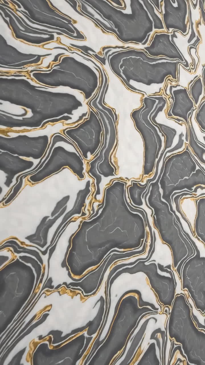 Abstract Grey and White Marble Pattern with Gold Veins