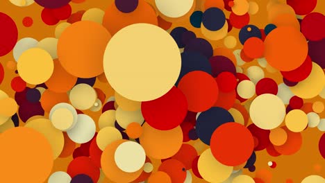 burbujas de colores abstractas animadas de 4k