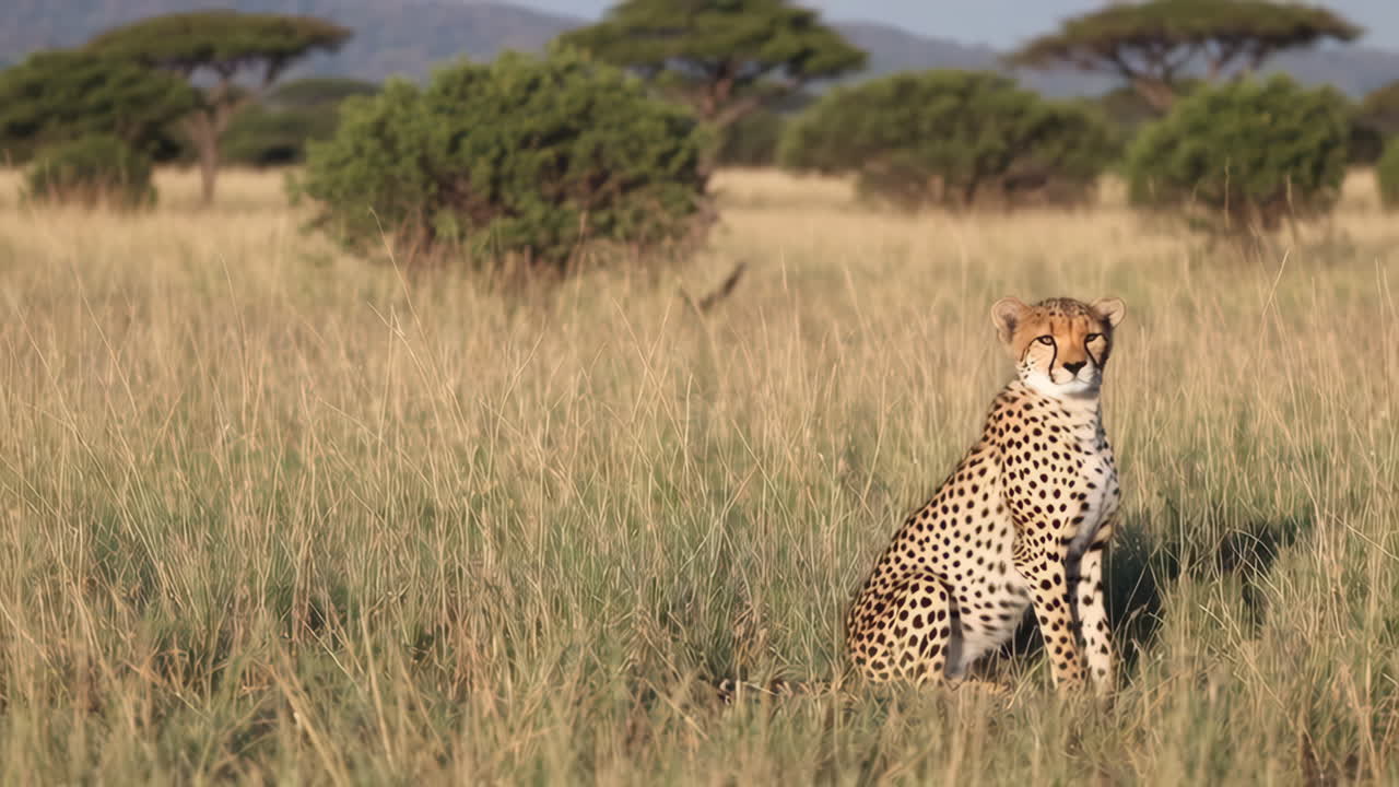 Cheetah in the African Savanna