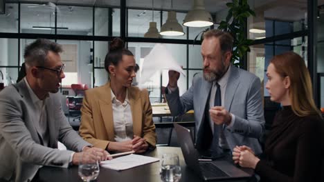 business meeting in modern office
