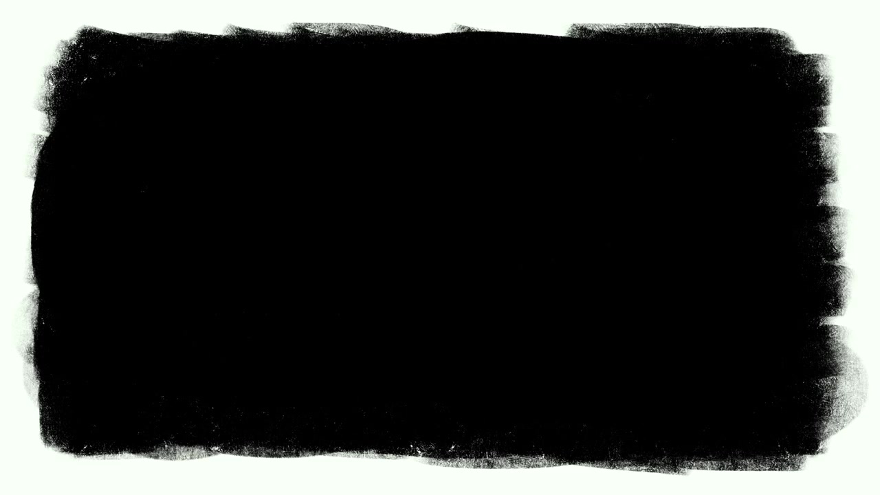 Sobreposição Animada de Moldura Grunge Preta em Fundo Branco