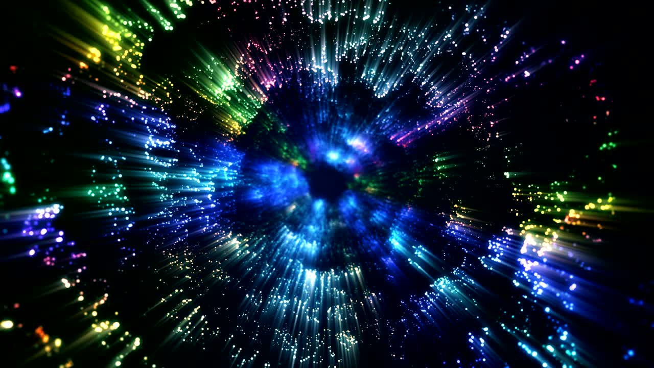 portal coloreado en círculo