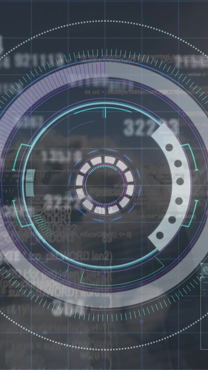 Animation of financial data processing over scope scanning