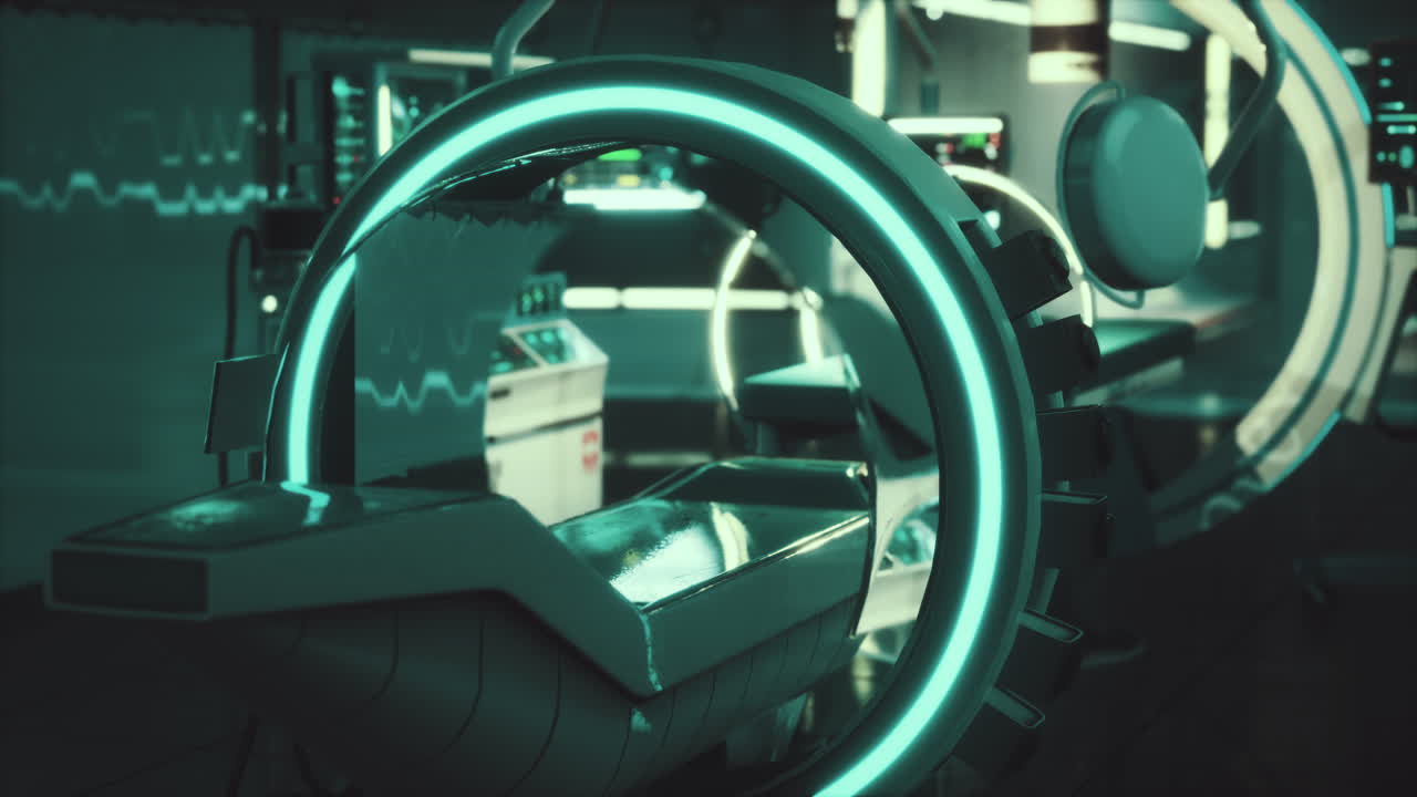 미래의 mri 자기 공명 실험실