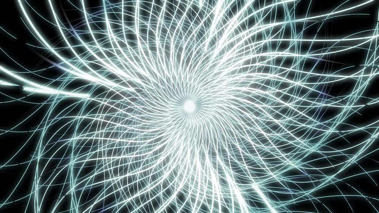 Abstract Spiral Fractal Rays Animation Looped Background