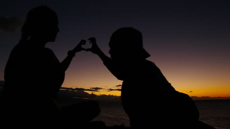 a loving couple on vacation in maui