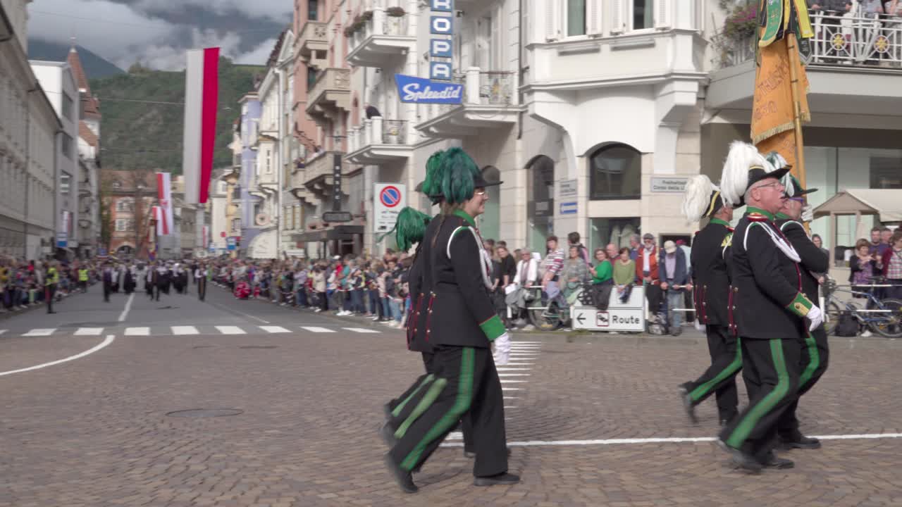 Brass band Crailsheim at the annual grape festival, Meran - Merano, South Tyrol, Italy (part 4 of 4)