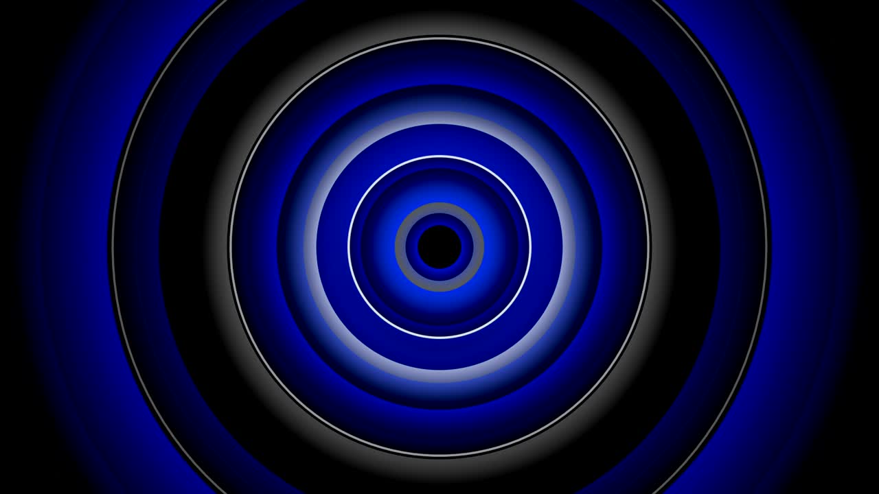 Blue Circle Abstract, radio wave (loopable) - Stock video