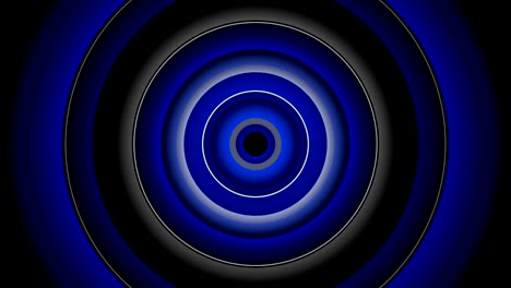 blue circle abstract, radio wave (loopable) - stock video