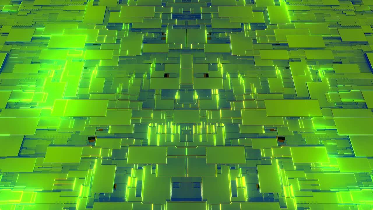 fondo de neón cibernético en bucle de 4k