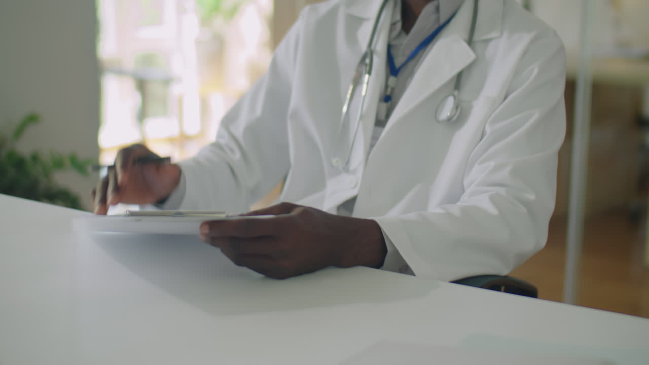African American Doctor Giving Medical Consultation