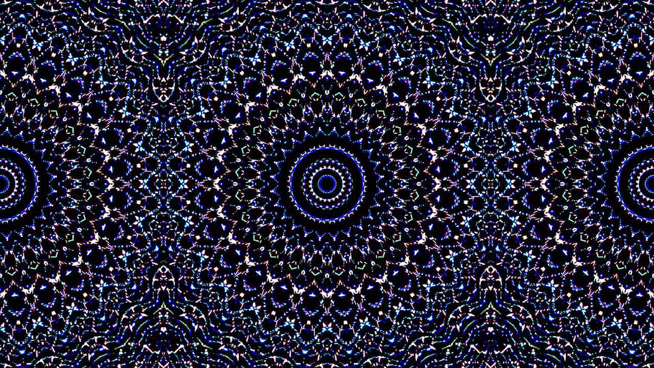 Bright abstract light governing blue color, kaleidoscope,full color background