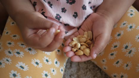 Child eating cashews