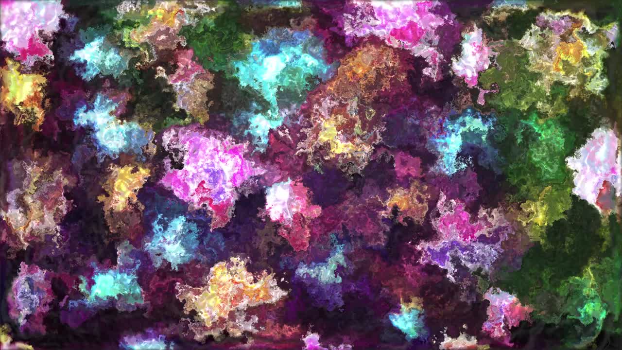 animación de pintura abstracta colorida