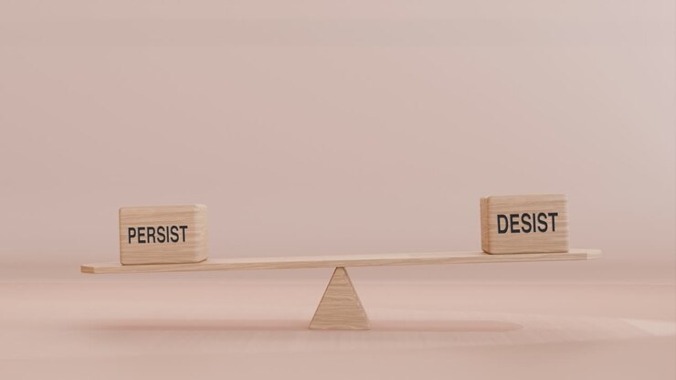 PERSIST AND DESIST BALANCING ON SEESAW