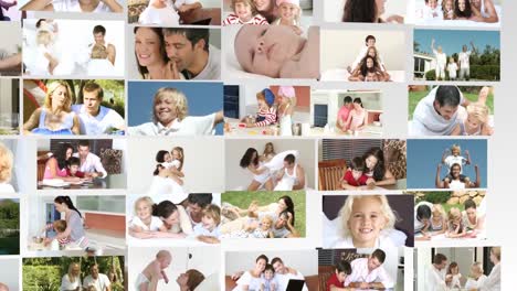 Collage-Aus-Familienaufnahmen