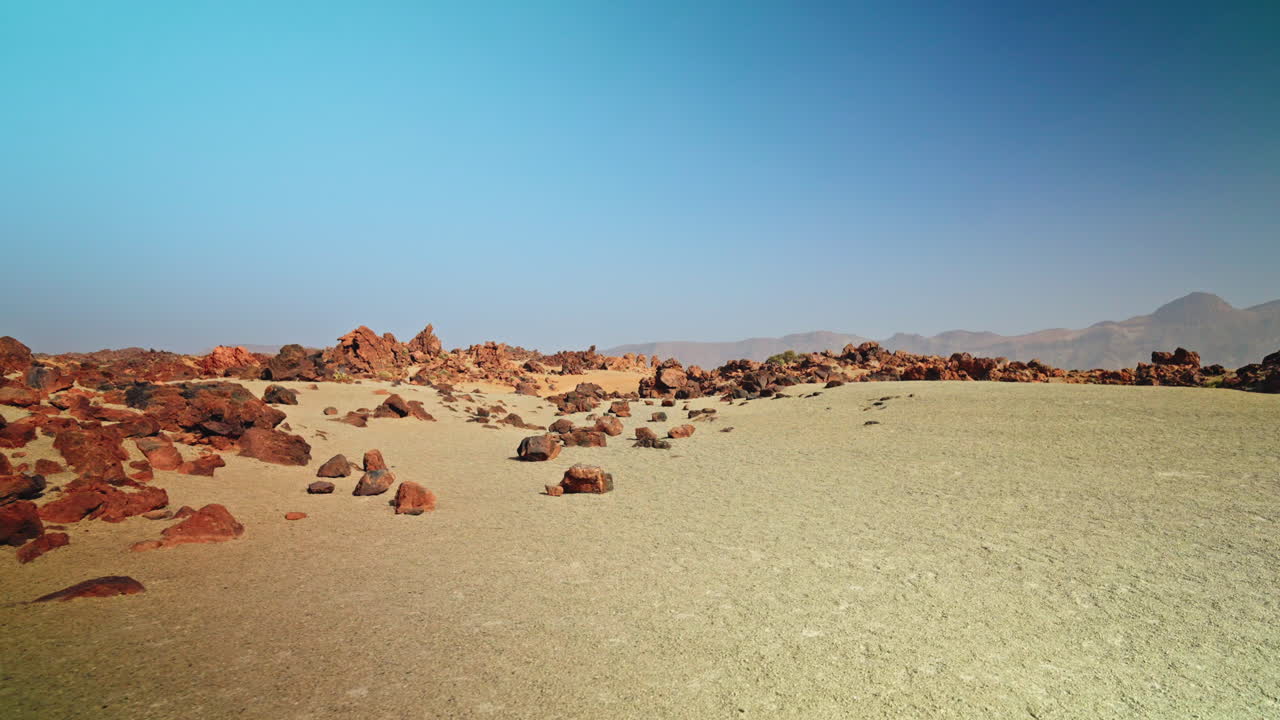 Panoramic view of El Teide National Park.
Volcanic landscape, Tenerife, Canary islands, Spain.